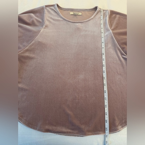 NWT Women’s Madewell Velvet Blouse Top in Wisteria Dove Size XS - Picture 4 of 6